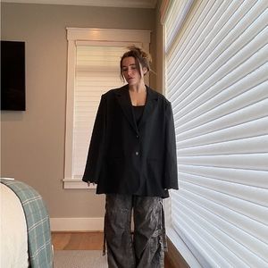 Custom blazer w shoulder pads